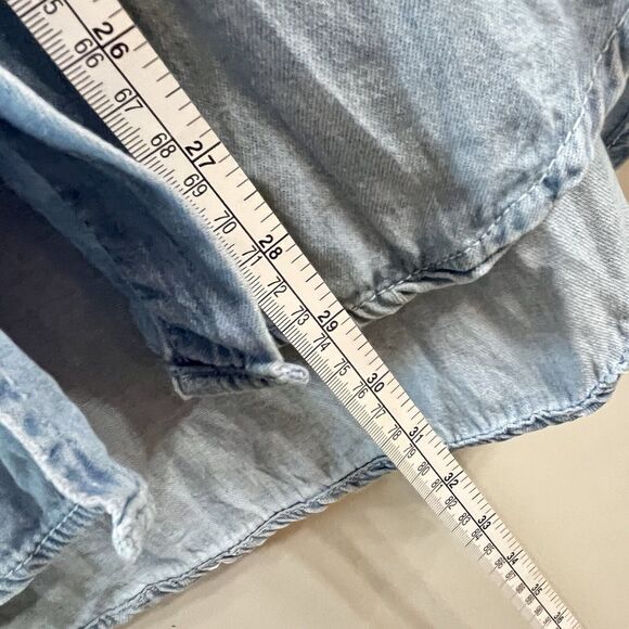 Vintage UNION BAY - Mens Denim Button Up Shirt 2 Front Pockets Size M Y2K - Picture 7 of 7